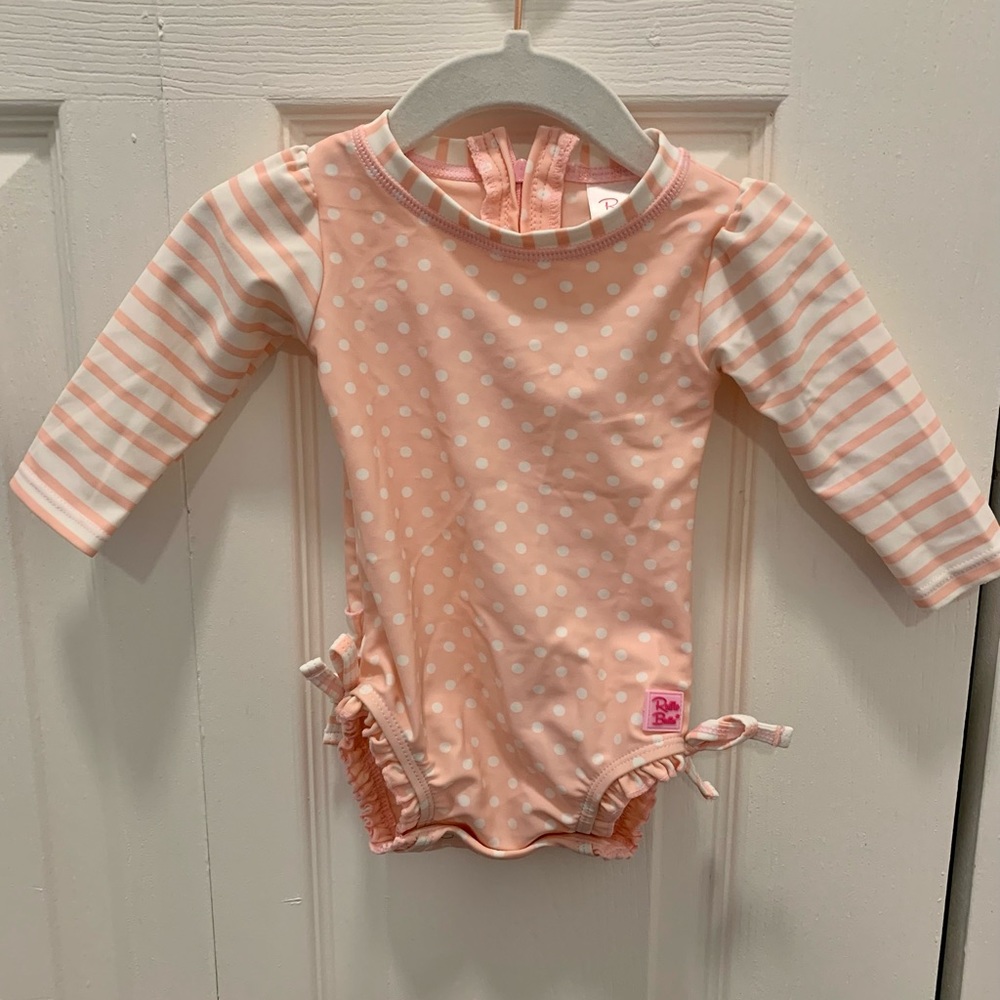 RuffleButts Rashgaurd Swimsuit